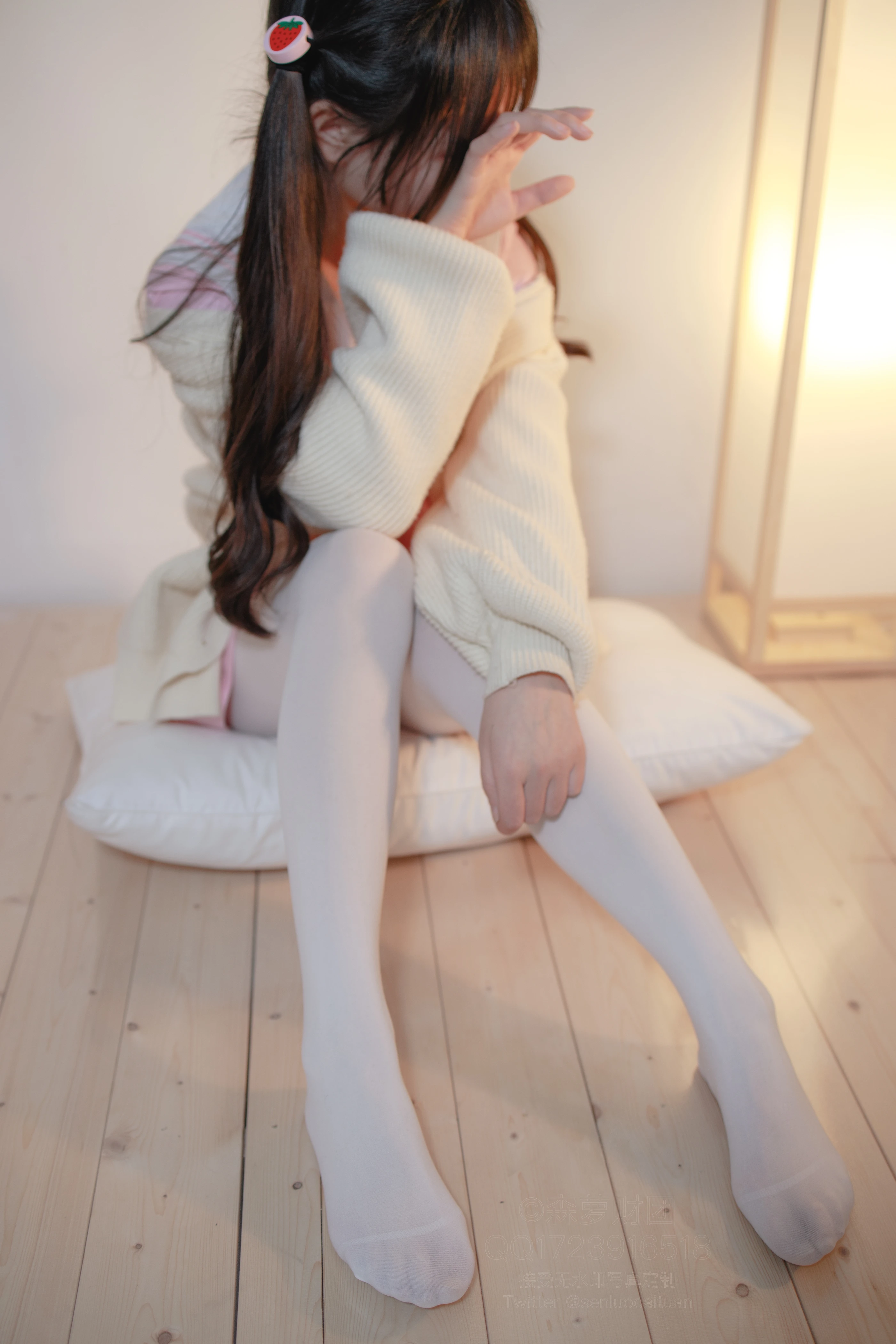 森萝财团 [X-059] 萝莉白丝80D [97P 1V]插图4